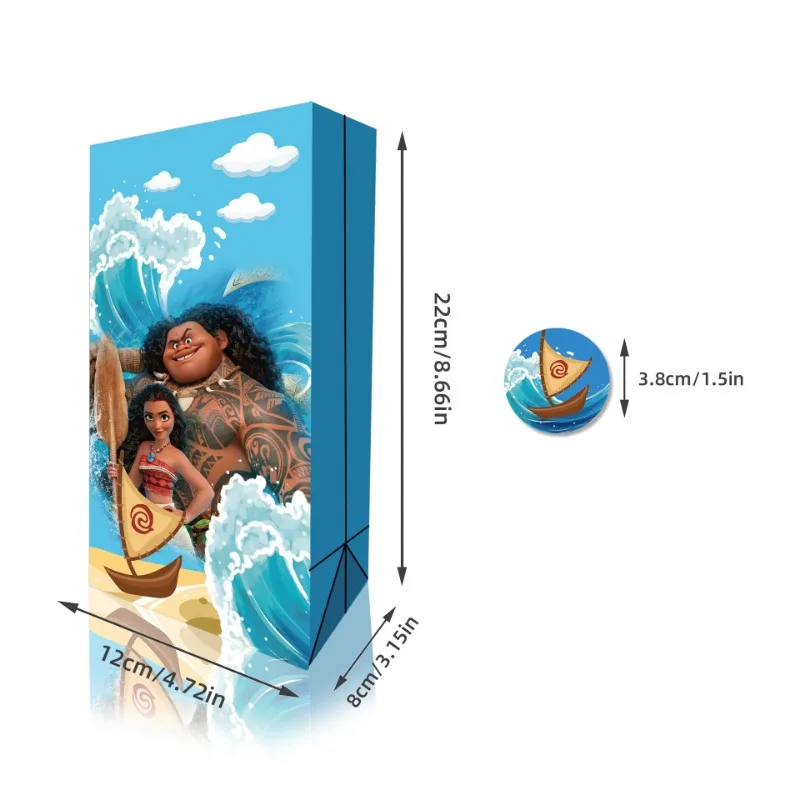 Moana Ballons Decoration Birthday Baby Shower Portable Candy Box Paper Disposable Tableware Party Decoration Backdrop Gifts