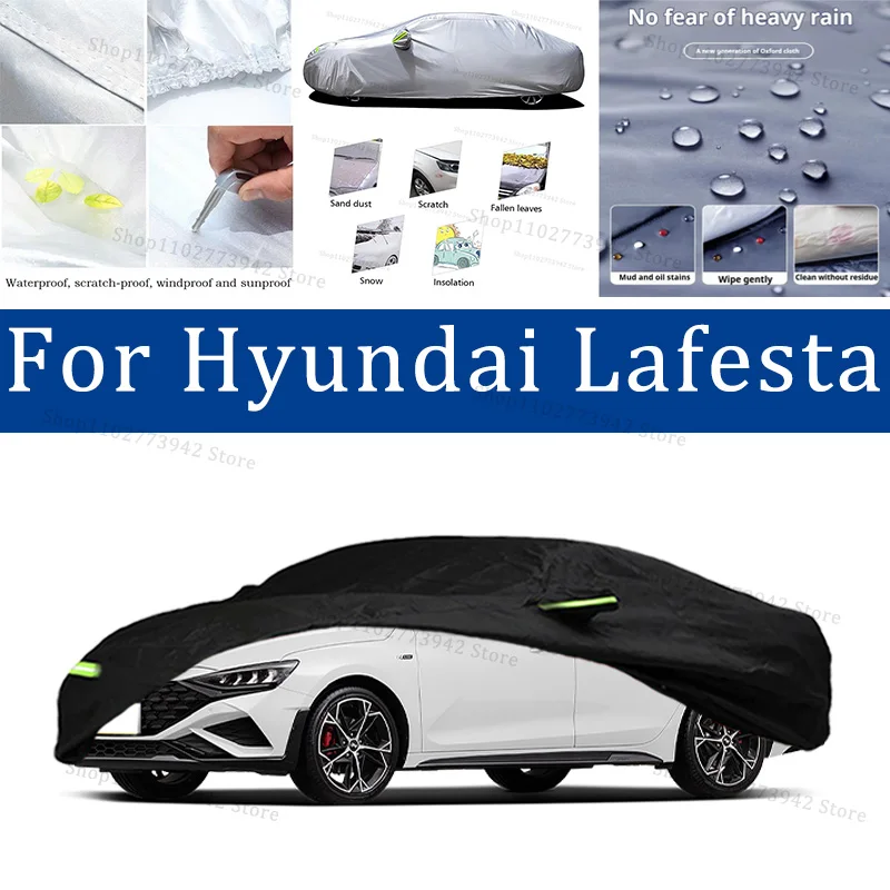 

For Hyundai Lafesta Car Cover Full Covers with Reflective Strip Dustproof UV Scratch-Resistant Sunscreen Protective cover