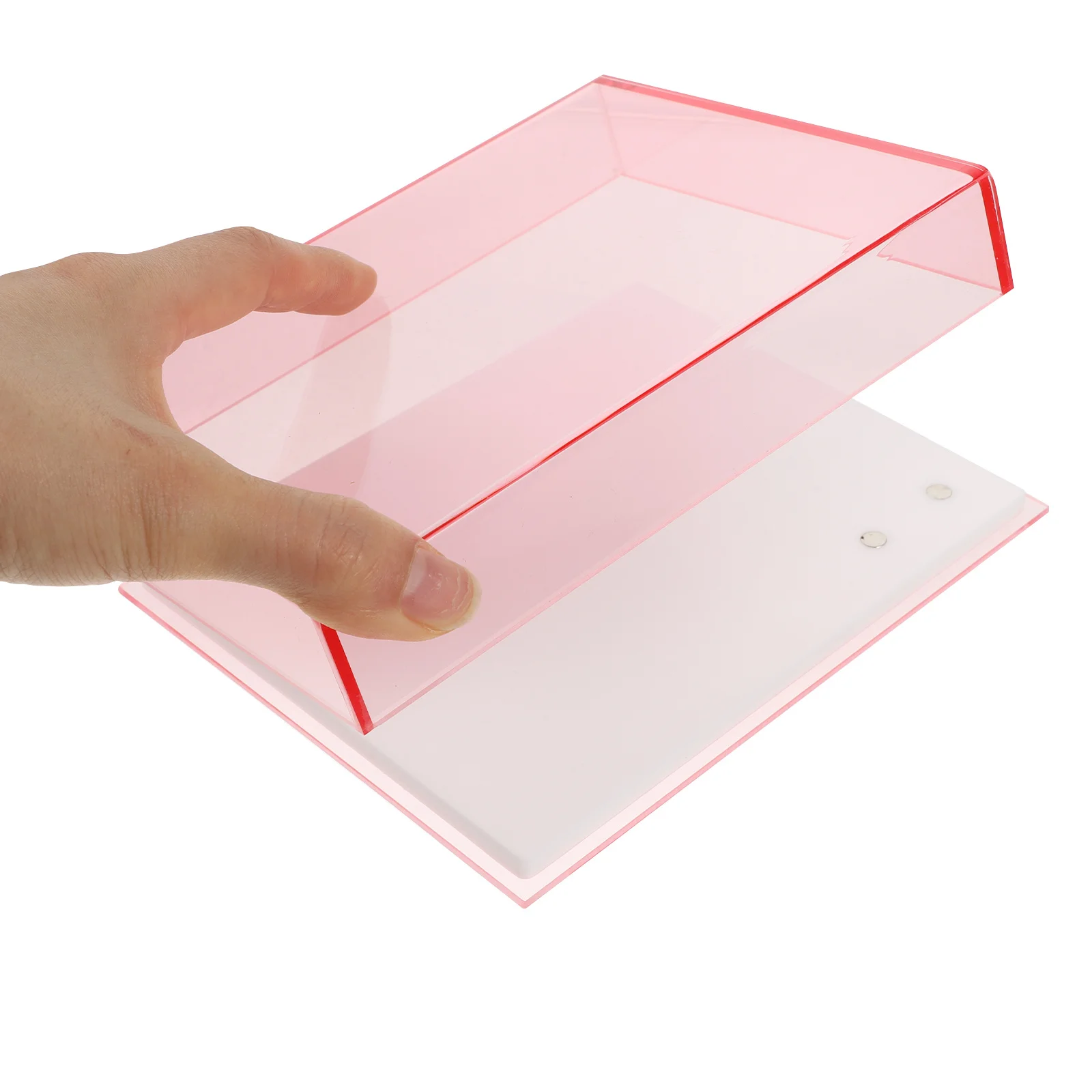 

False Eyelashes Acrylic Storage Organizer Durable Eyelash Case Makeup Holder Portable Eyelash Storage Box