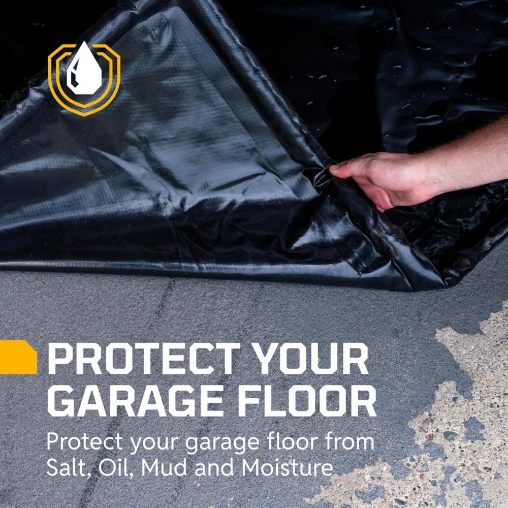 سجادة أرضية جراج شديدة التحمل لسيارات الدفع الرباعي والشاحنات، مقاس 8 × 20 بوصة، محلول احتواء للمركبات الكبيرة #6