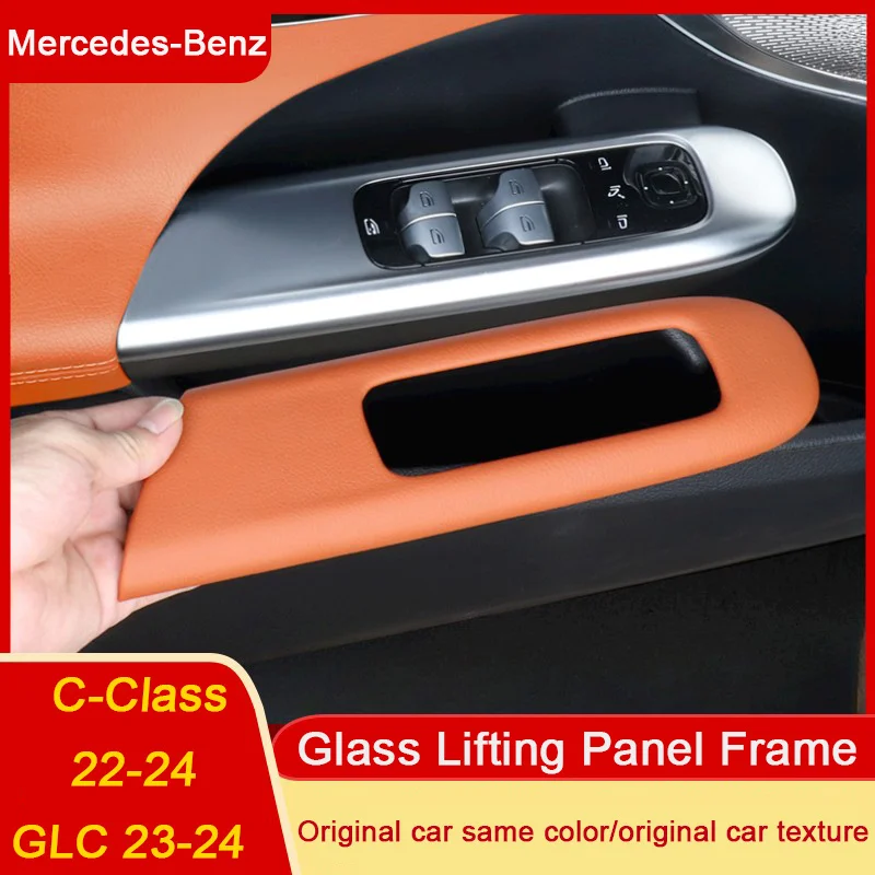 

For Mercedes Benz C Class GLC W206 S206 X254 2022 2023 2024,Car Lifter Window Switch Panel Glass Lift Frame Trim Cover Accessory