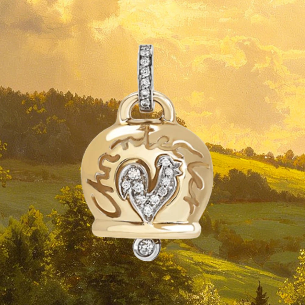 

Кулон Chanteclers 2026 с золотым покрытием, из стерлингового серебра 925 пробы, роскошное изысканное женское ожерелье