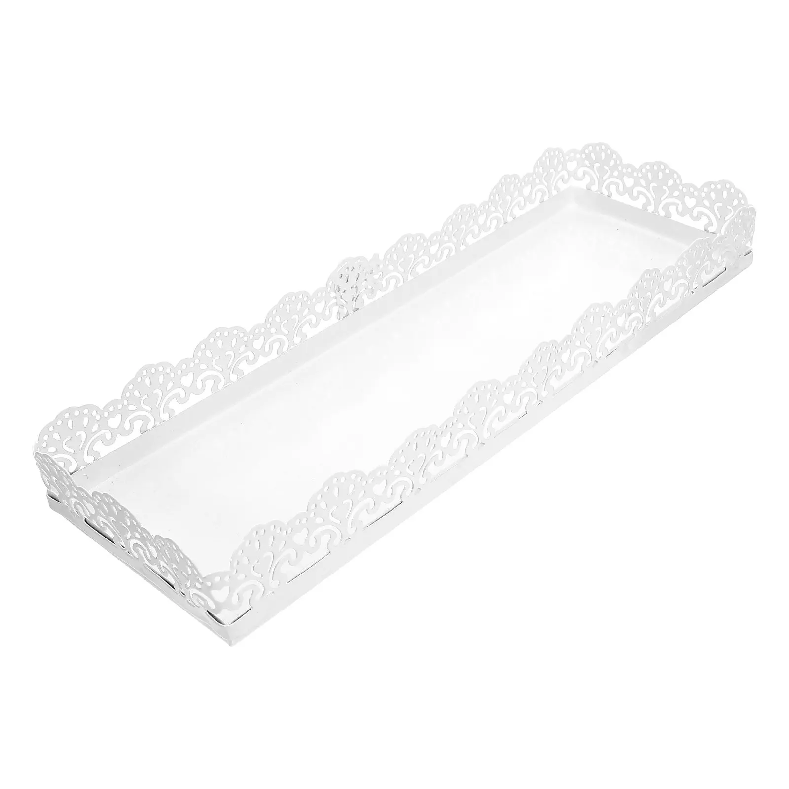 

White Cake Tray Modern Elegant Dessert Display Holder for Wedding Party Shower Cake Serving Plate Dessert Tray