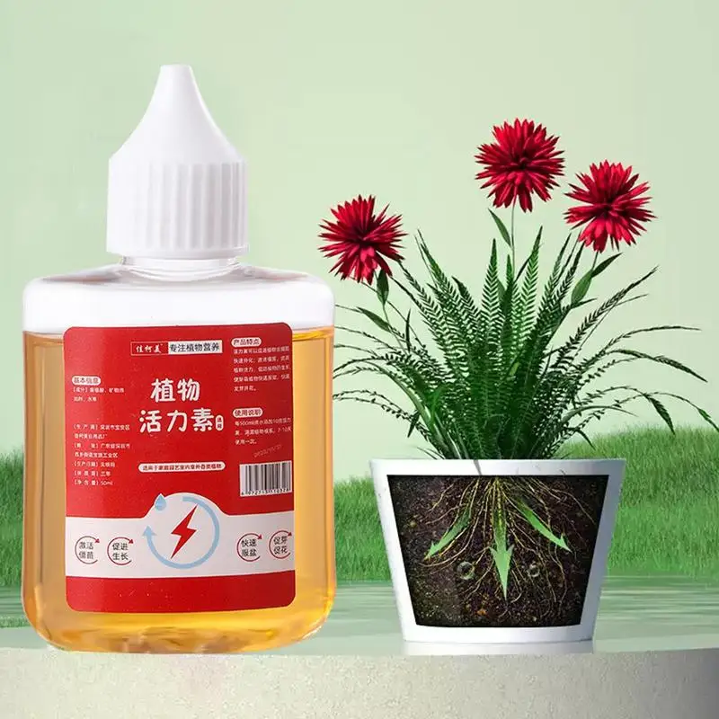 

Plant Nutrient Solution 50ml Liquid Plant Growth Natural Ingredient Plant Enhancer For Faster Rooting Herbal Nutrients Multi-use