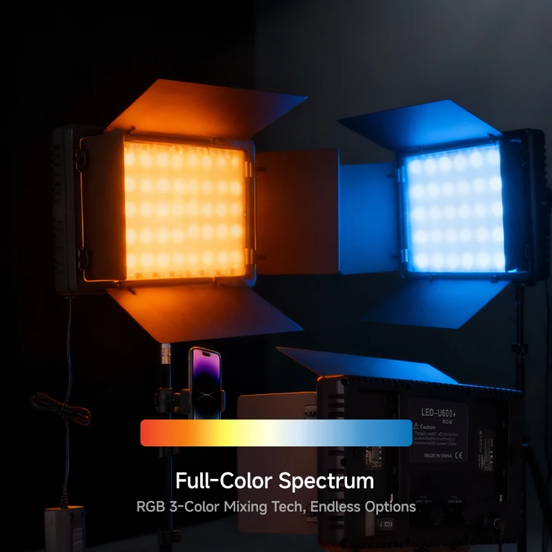 LED U600 Photography Fill Light Indoor Photo Live Flat Panel Gourmet Shooting Room Lighting for Enhanced Image Quality