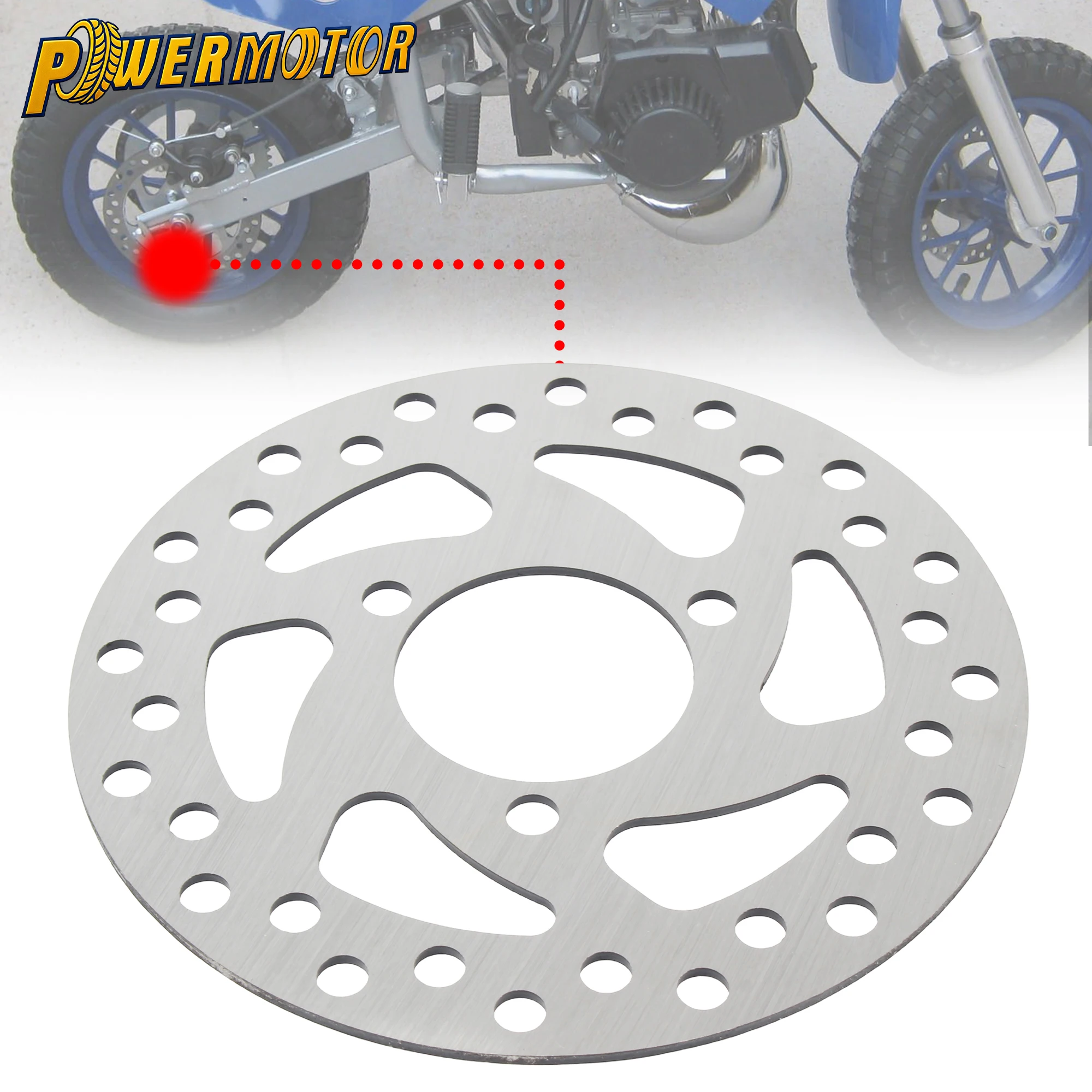 

26 29 37mm 120 140mm Motorcycle Brake Disc Stainless Steel CNC Accessories For 47 49cc 50cc 2T Mini Motocross Dirt Bike Scooter