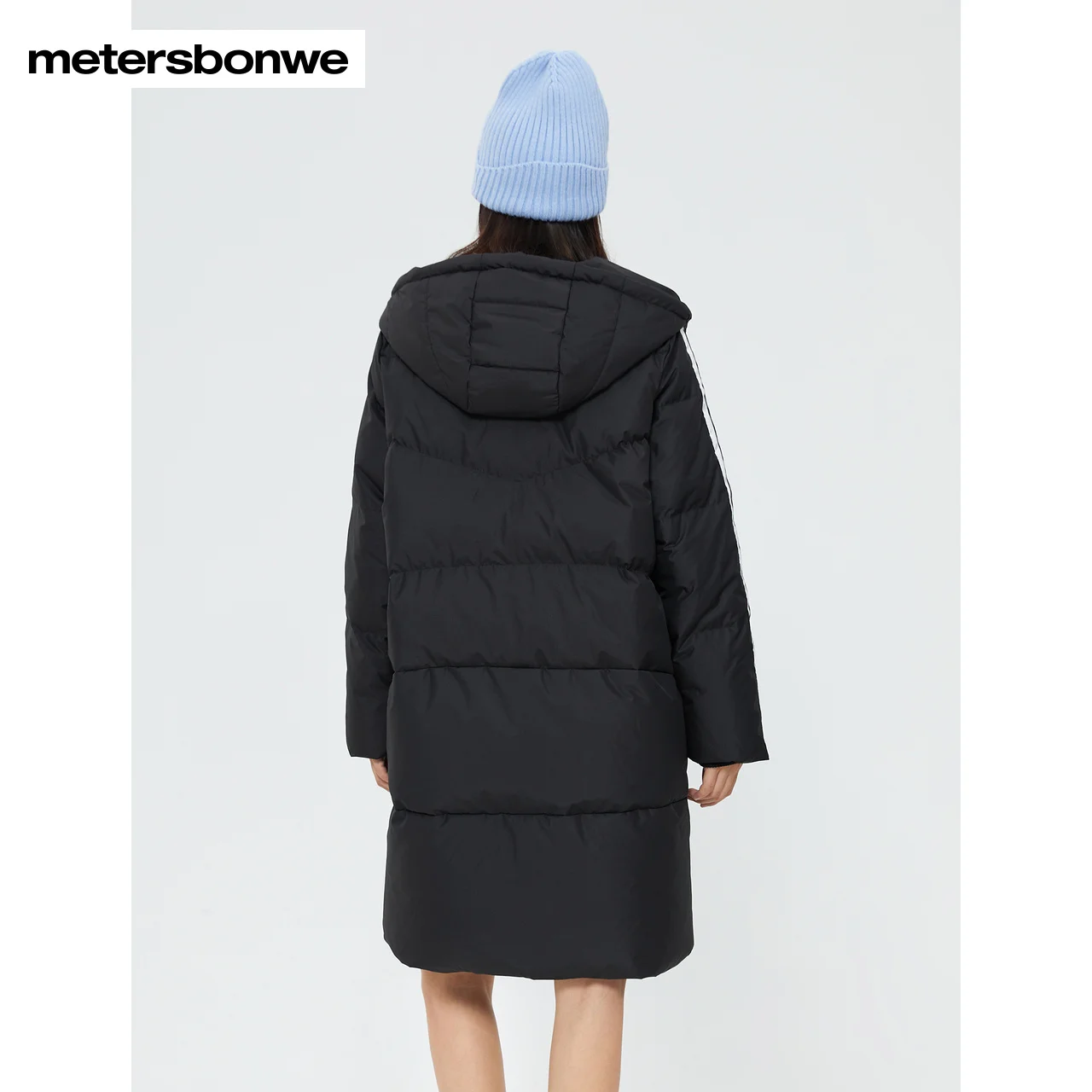 Metersbonwe Long Hooded Down Jacket Women Thick Winter Parker Coat Ladies 2023 New Fashion Warm Jackets Casual White Outerwear