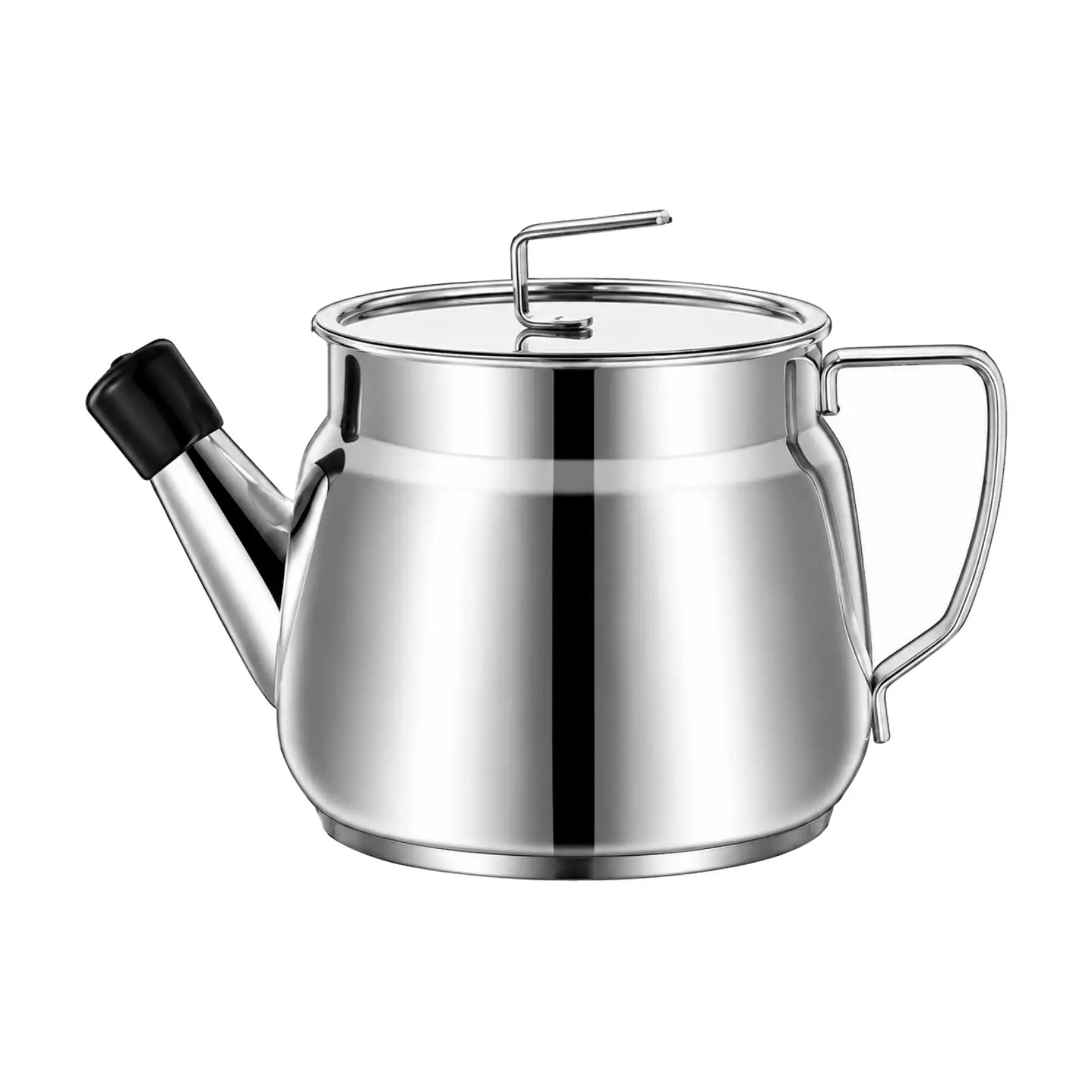 Stainless Steel Oil Keeper Pot with Perforated Basket for Kitchen Frying Oil Storage and Straining Container