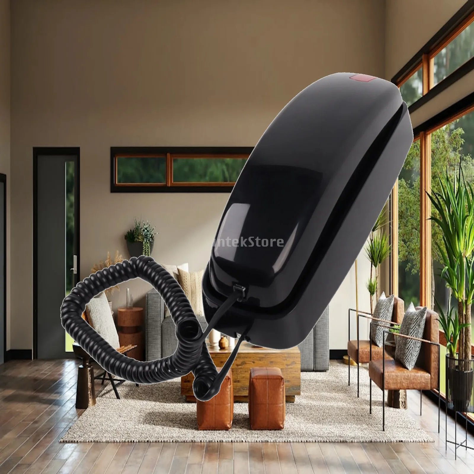 Wall House Phone for Bathroom with Incoming Call Light and Sturdy ABS Plastic Construction