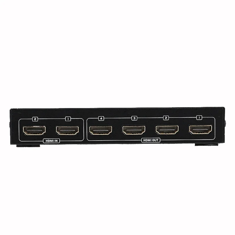 HDMI-Switch und Splitter 2 In 4 Out, MT-ViKI Desktop-Switch-Splitter für 2 Computer 4 Monitor, HDMI-Switch-Splitter 2x4
