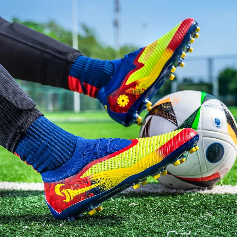 Men's Firm Ground Soccer Cleats Low-top Football Cleats FG/AG Professional Training Outdoor Lightweight Soccer Shoes