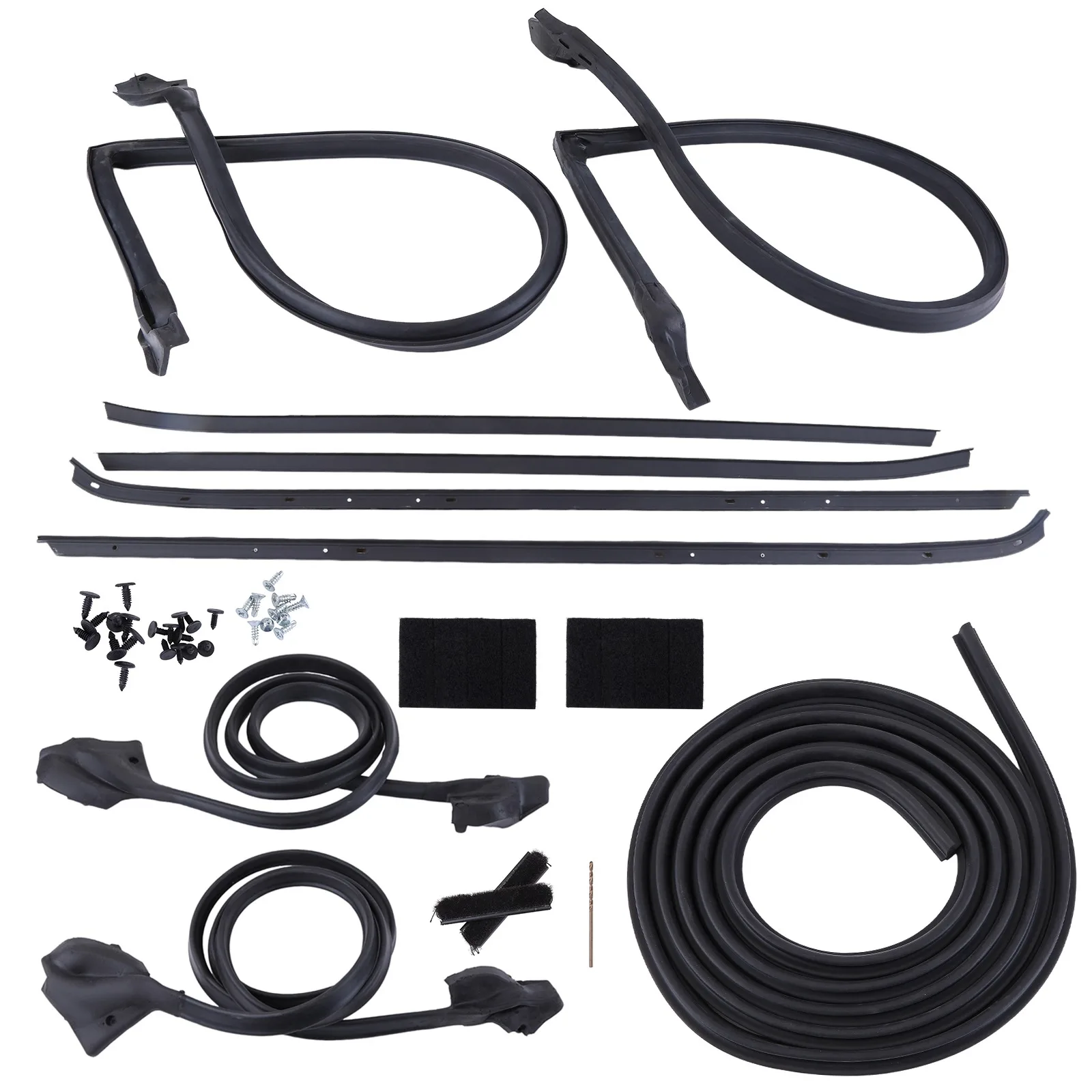 Weatherstrip Kit Door Window Molding Trim Car Outside Door Window Seal Belt WSS00671 for Camaro Firebird 1970-1981 801002277