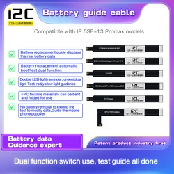 i2C Battery Flex Cable Health Data Guide Booting Edit for IPhone 5SE 6 7 8 X 11 12 13 Pro Max Repair Tool for i2C I6S Programmer
