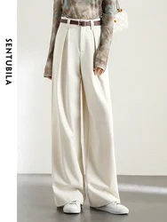 SENTUBILA High Waist Baggy Pant Women Full Length Straight Loose Casual Trousers 2024 Spring Elegant Wide Leg Pant 141K52080