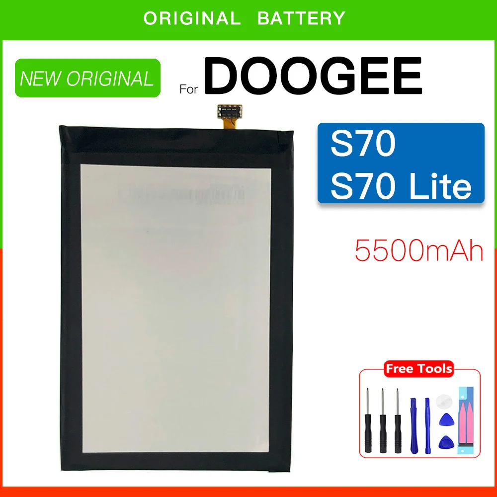 

100% Original Replacement Battery 5500mAh Battery For Doogee S70 & S70 Lite Mobile Phone Replacement Battery+Free Tools gift