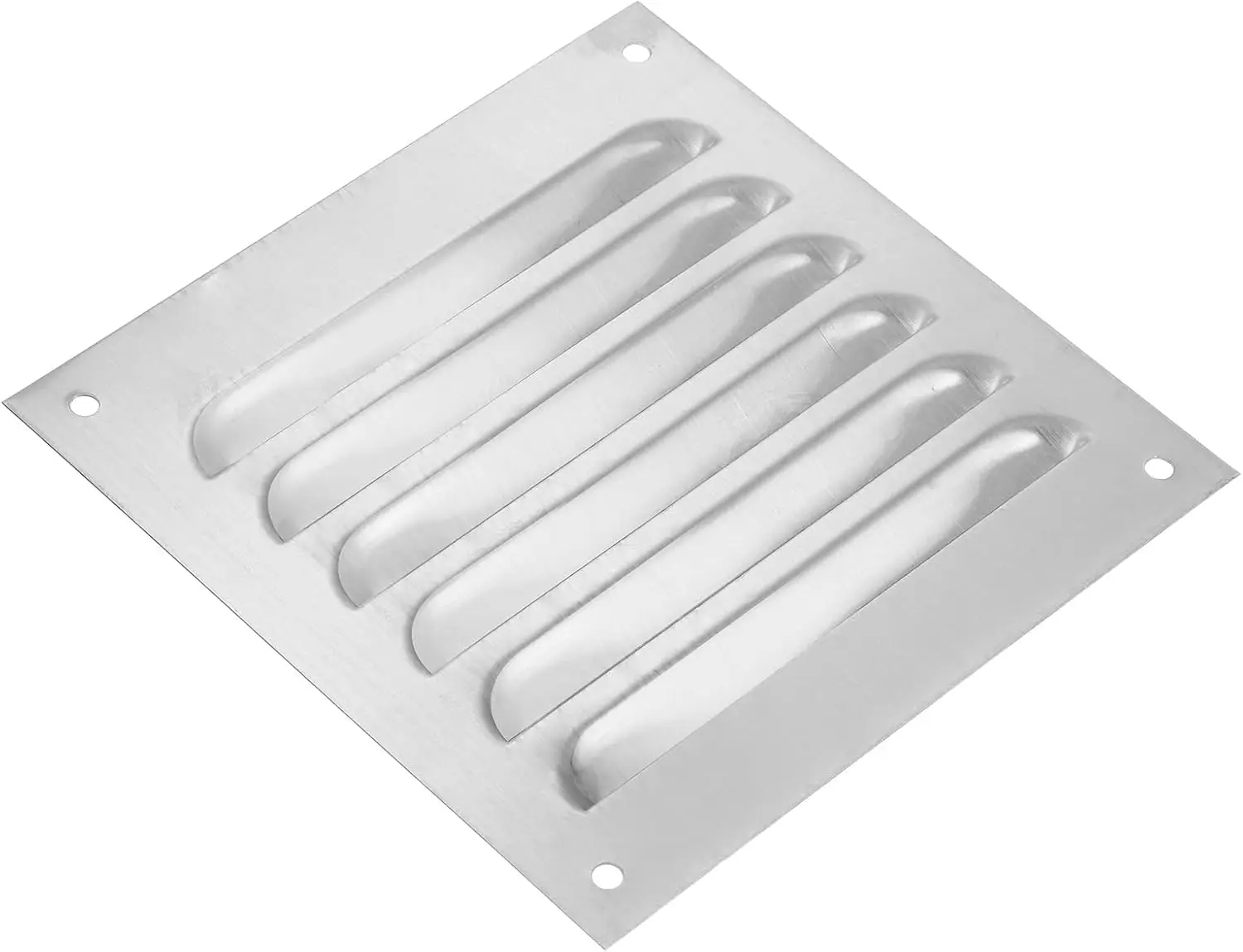 2Pcs Rectangular Square Aluminum Stainless Steel Exhaust Vent Rainproof Grille Cover Soffit Outdoor Equipmment