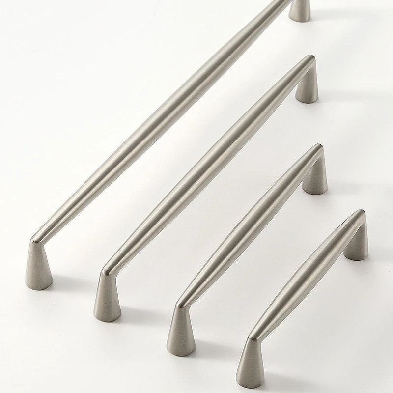 Nickel Cabinet Storage Cupboard Door Pull Handles Wardrobe Vanity Cabinet Door Pulls Single Hole Drawer Knob Furniture Fittings