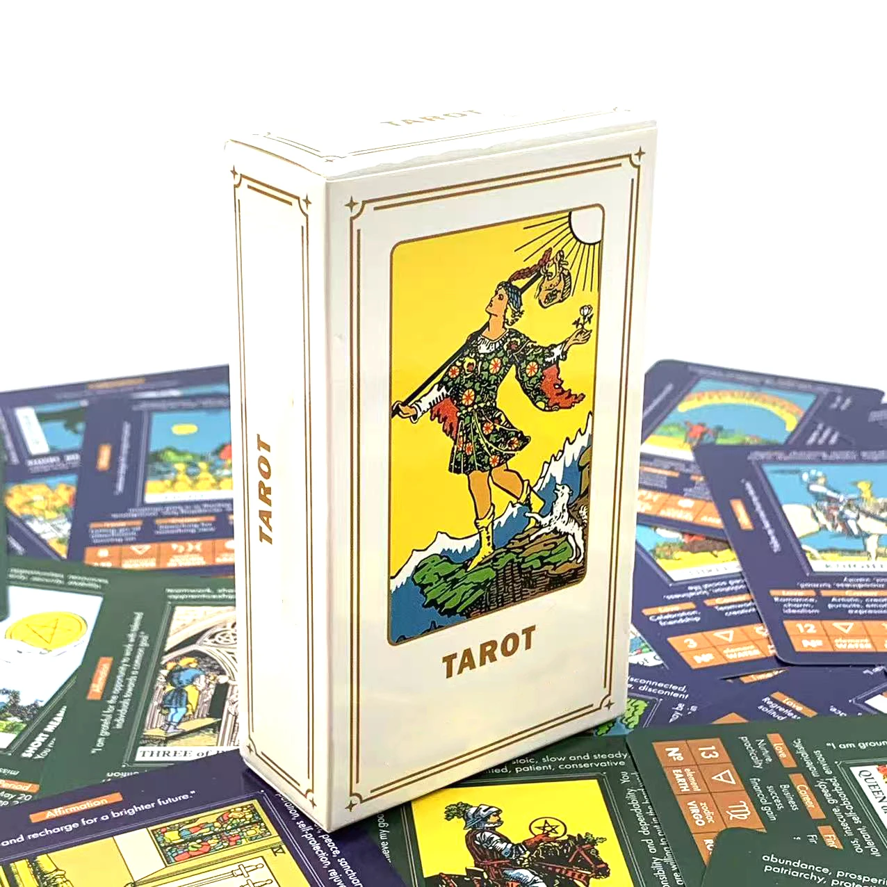 NEW Tarot Cards A 78PCS Cards Predictive Divination Meditation Cards Game For Beginners,Spiritual Guidance & Collectors
