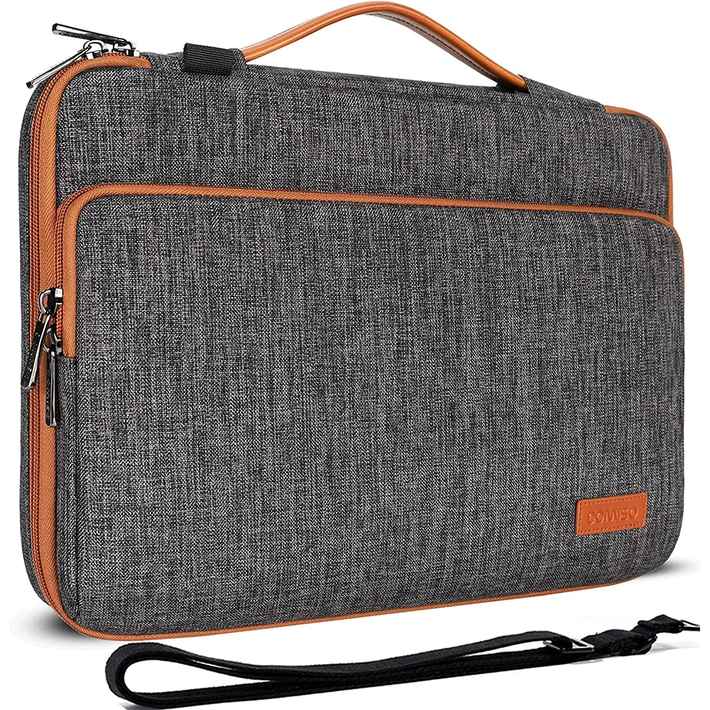 Imagem -02 - Domiso Impermeável Shockproof Shoulder Bolsa Notebook Sleeve Case Capa Protetora 14 15.6 17.3