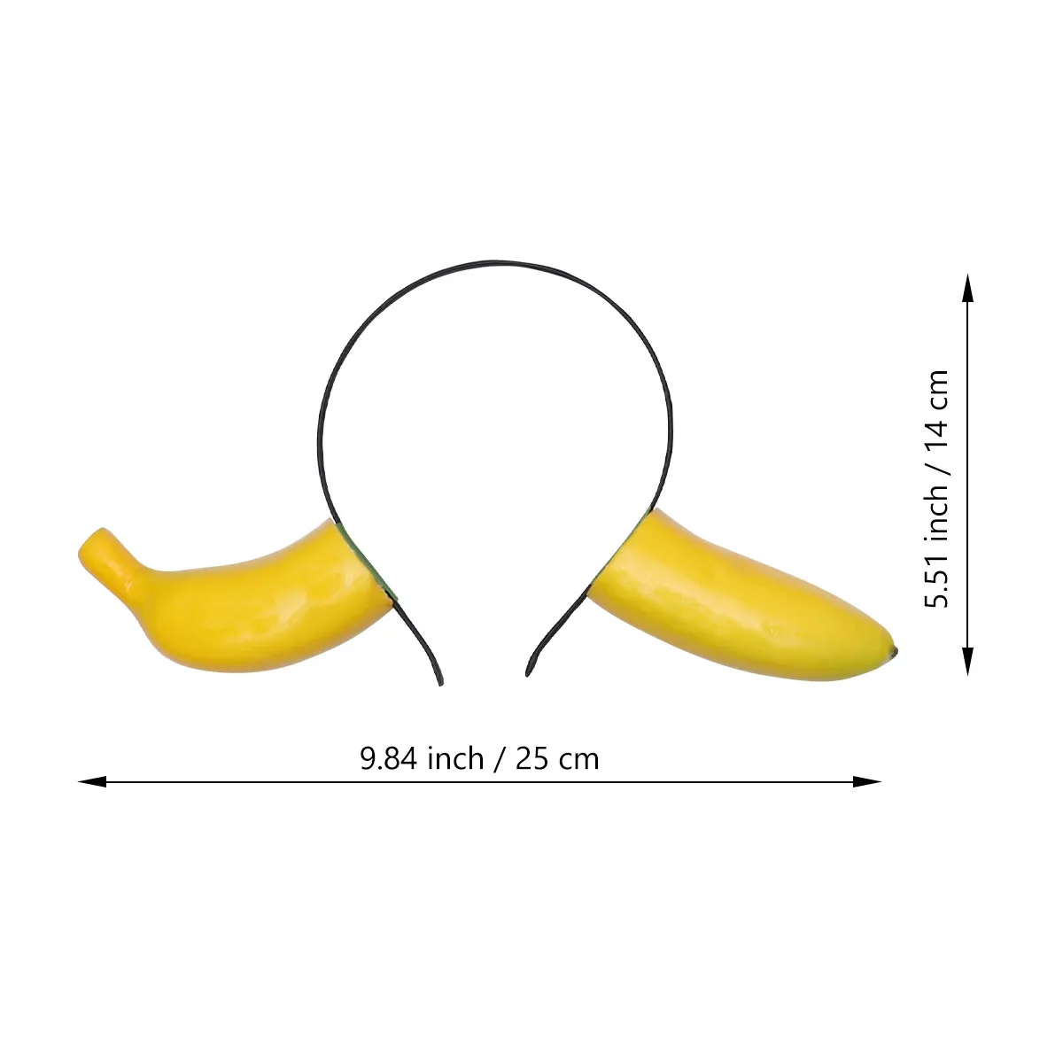 Lightweight Funny Banana Hair Band Party Headband Performance Cosplay Headdress Banana Party Favors Accessories