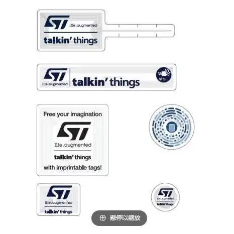 

ST25-TAG-BAG-EC Set of ST25TV ST25TN series NFC tags ESP32