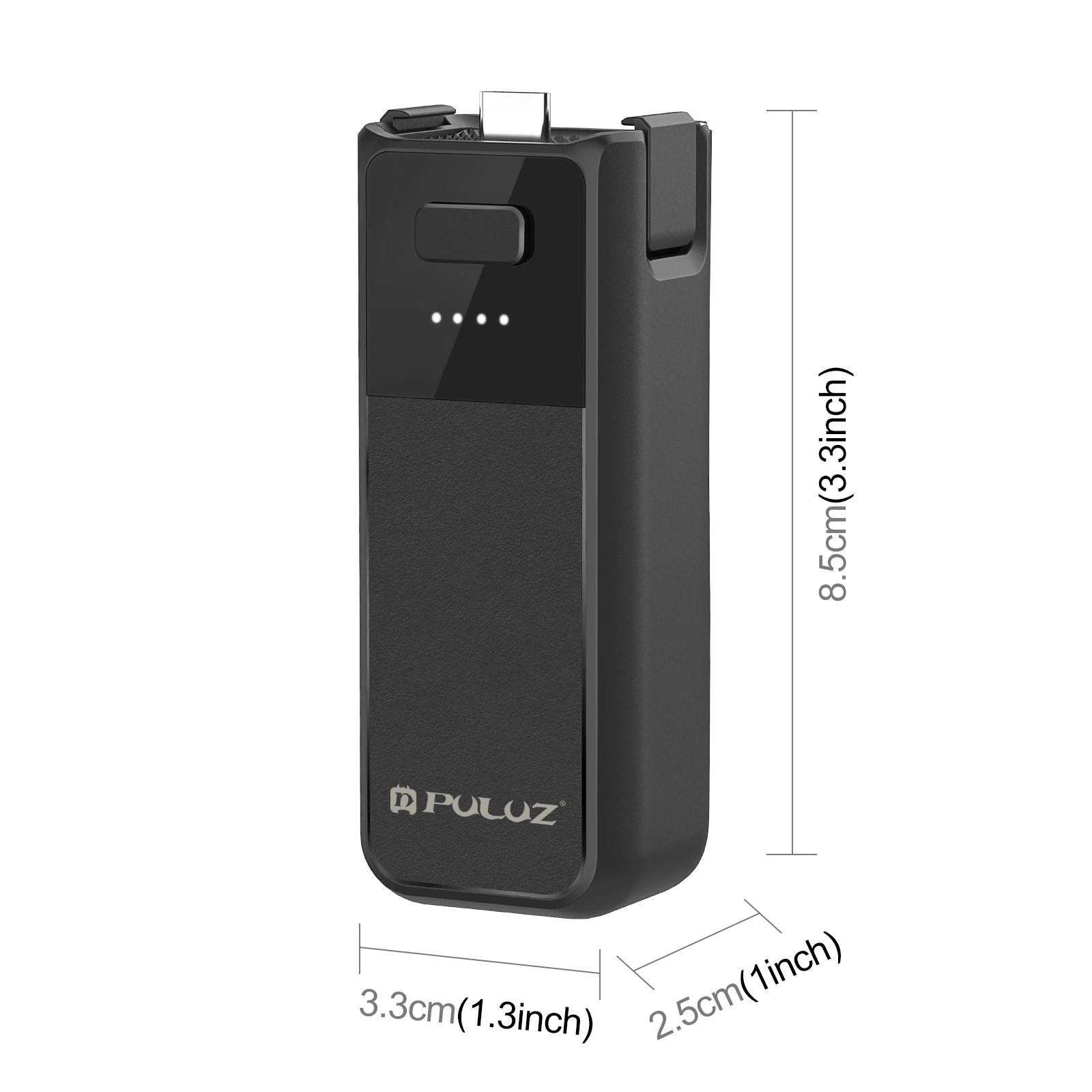 PULUZ For DJI Osmo Pocket 3 with High-Capacity 2800mAh Build-in Battery Grip Continuity Grip