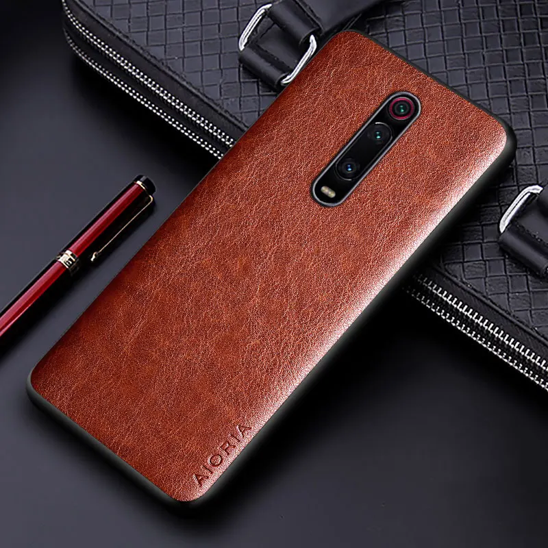 Luxury PU leather Case for Xiaomi mi 9T mi9T Pro coque Business solid color design phone cover for xiaomi mi 9t pro case funda