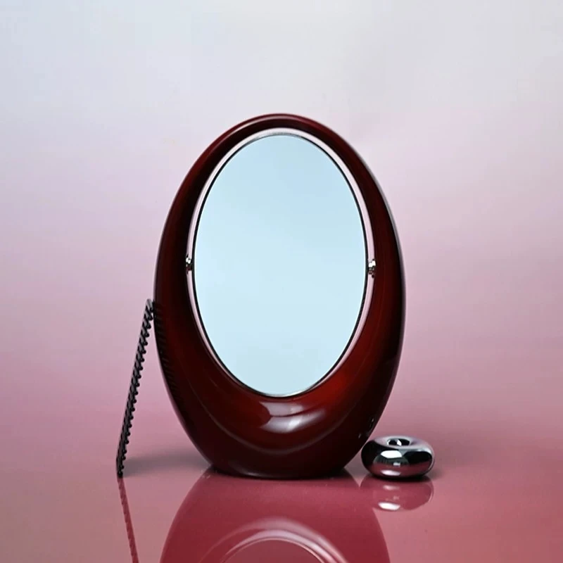 Luxury Double Side Rotating Makeup Mirror, Magnifying Desktop Vanity Mirror, Elegant Tabletop Cosmetic Decor for Bedroom Dresser