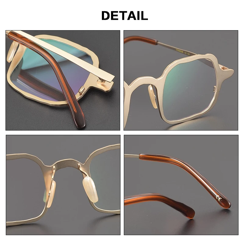 Gatenac الفاخرة مصمم النظارات الطبية الرجال مكافحة الضوء الأزرق نظارات القراءة التقدمية النساء قصر النظر النظارات اللونية #4