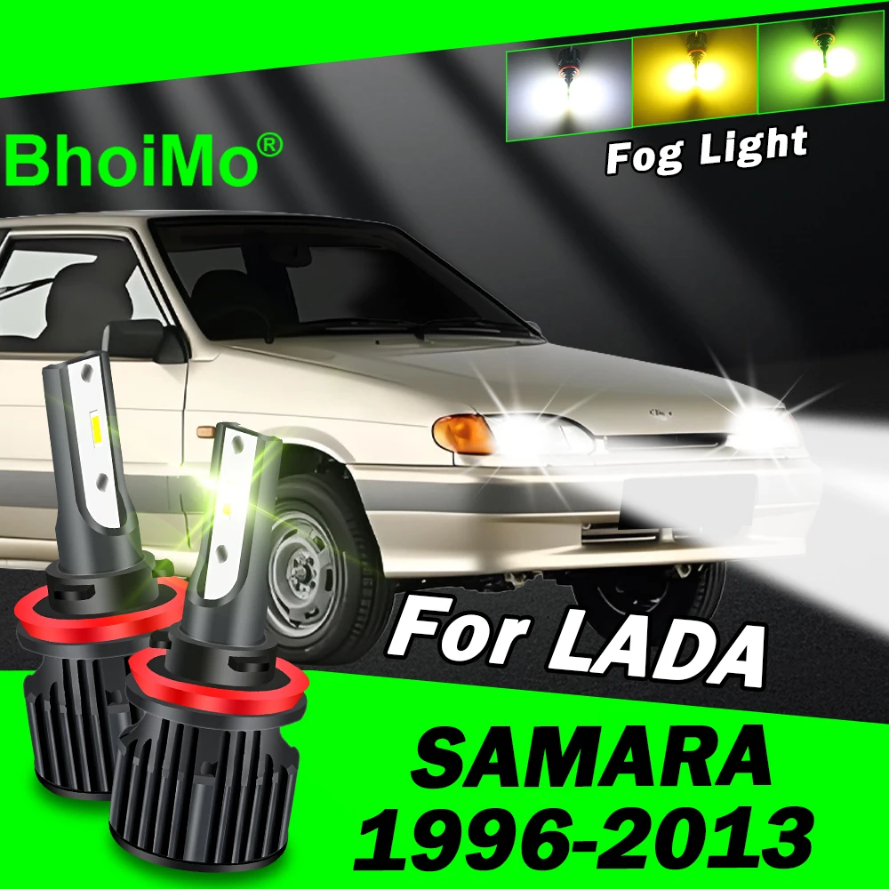 

BhoiMo Front Fog Light Lamp For LADA SAMARA 1996 2013 Led Bulb 1997 1998 1999 2000 2001 2002 2003 2004 2005 2006 2007 2008 2009
