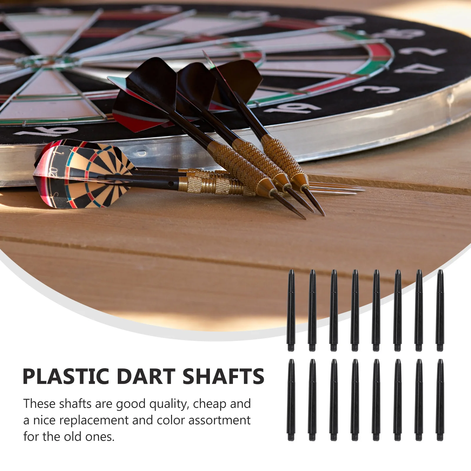 

100pcs Threaded Dart Shafts Plastic Accessories 48Mm Medium Length Screw Fit For Flights High Quality Tips For