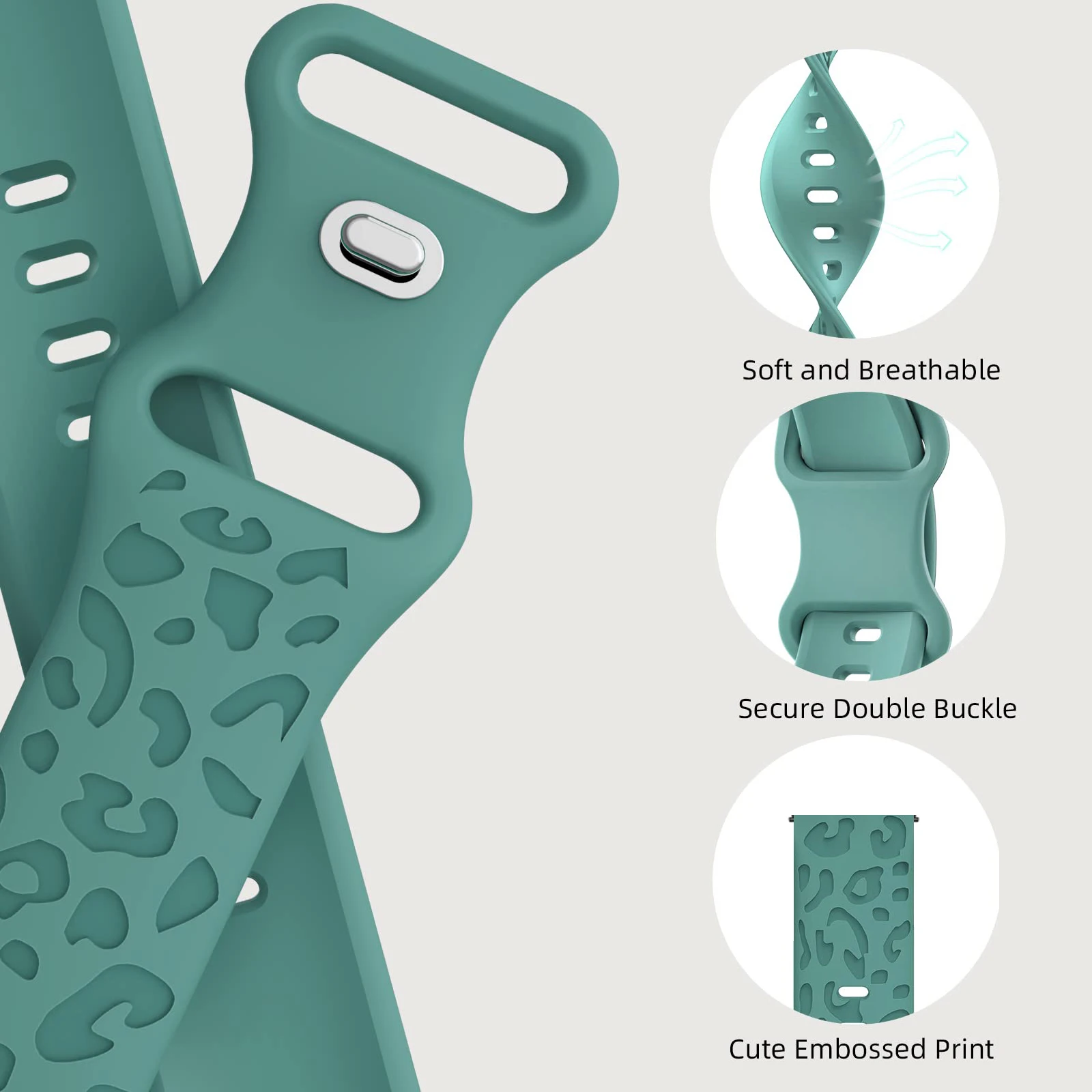 Ремешок силиконовый для часов Amazfit GTS 4/2/2e Mini/3/bip u/pro/42 мм