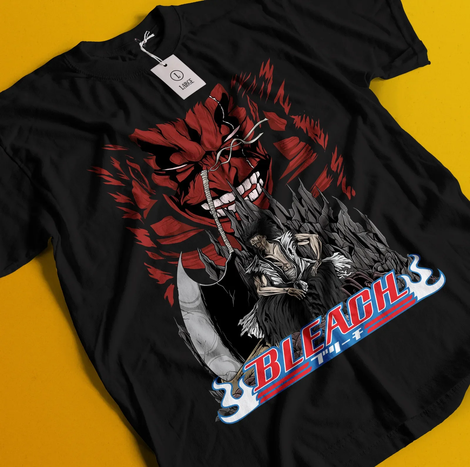 Zaraki Kenpachi Shirt Bleach Anime Tshirt Ichigo Bankai T-Shirt Aizen Yhwach Tee