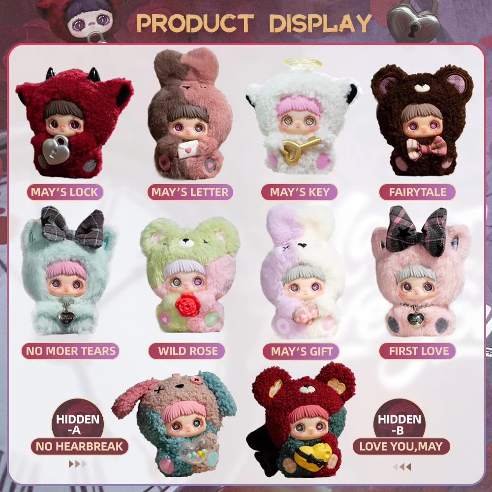 MayMei قد أحبك سلسلة لطيف أفخم صندوق أعمى سر محظوظ صندوق عطلة هدية دمية قلادة شخصيات كرتونية دمى الحلي اللعب