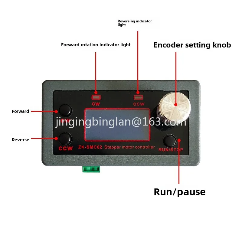 4257 single-axis stepper motor forward and reverse controller + driver angle pulse speed programmable PLC serial port