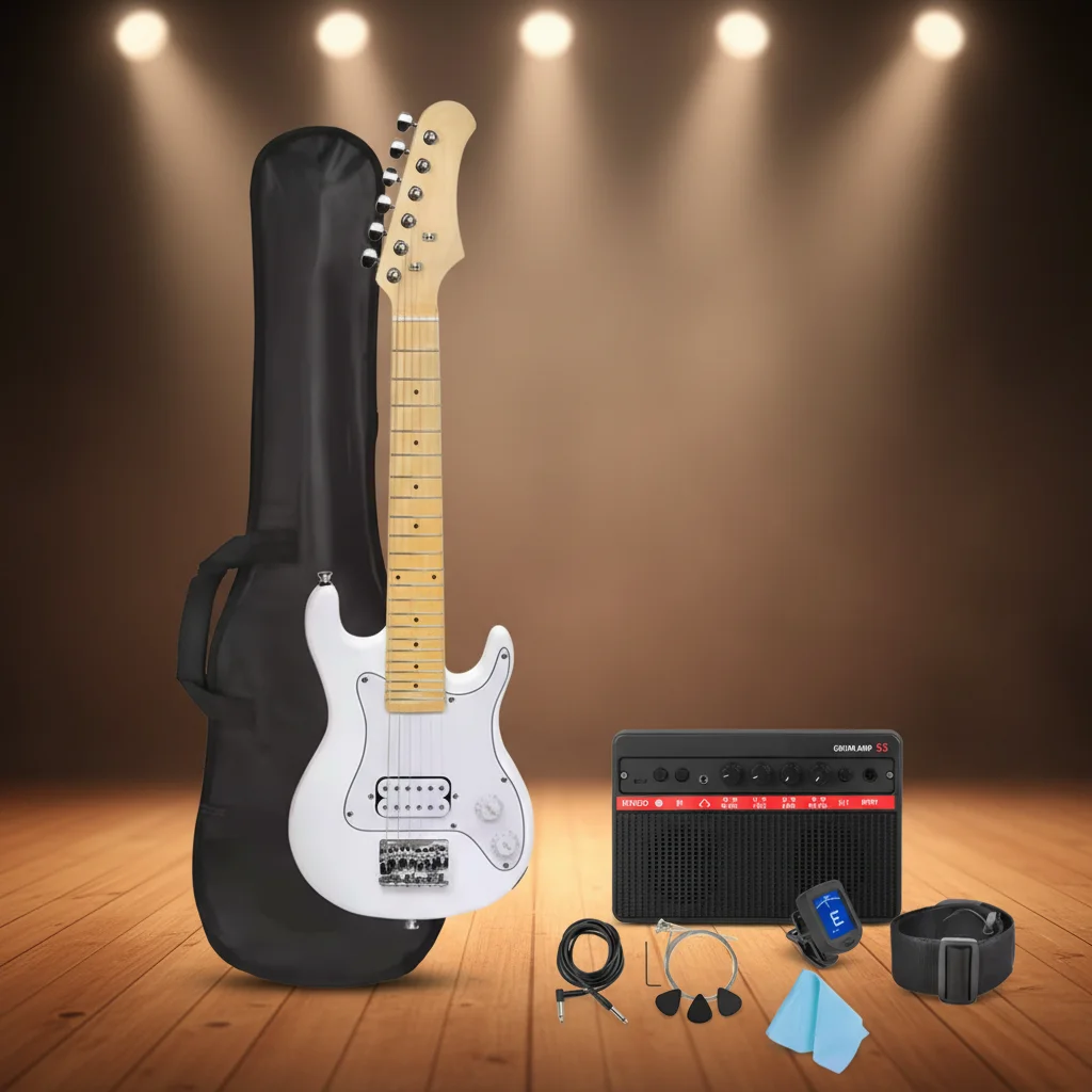 30Inch Electric Acoustic Guitar Beginner Kits for Boys Girls  Tuner, Picks, Cable, Strap, Extra Strings