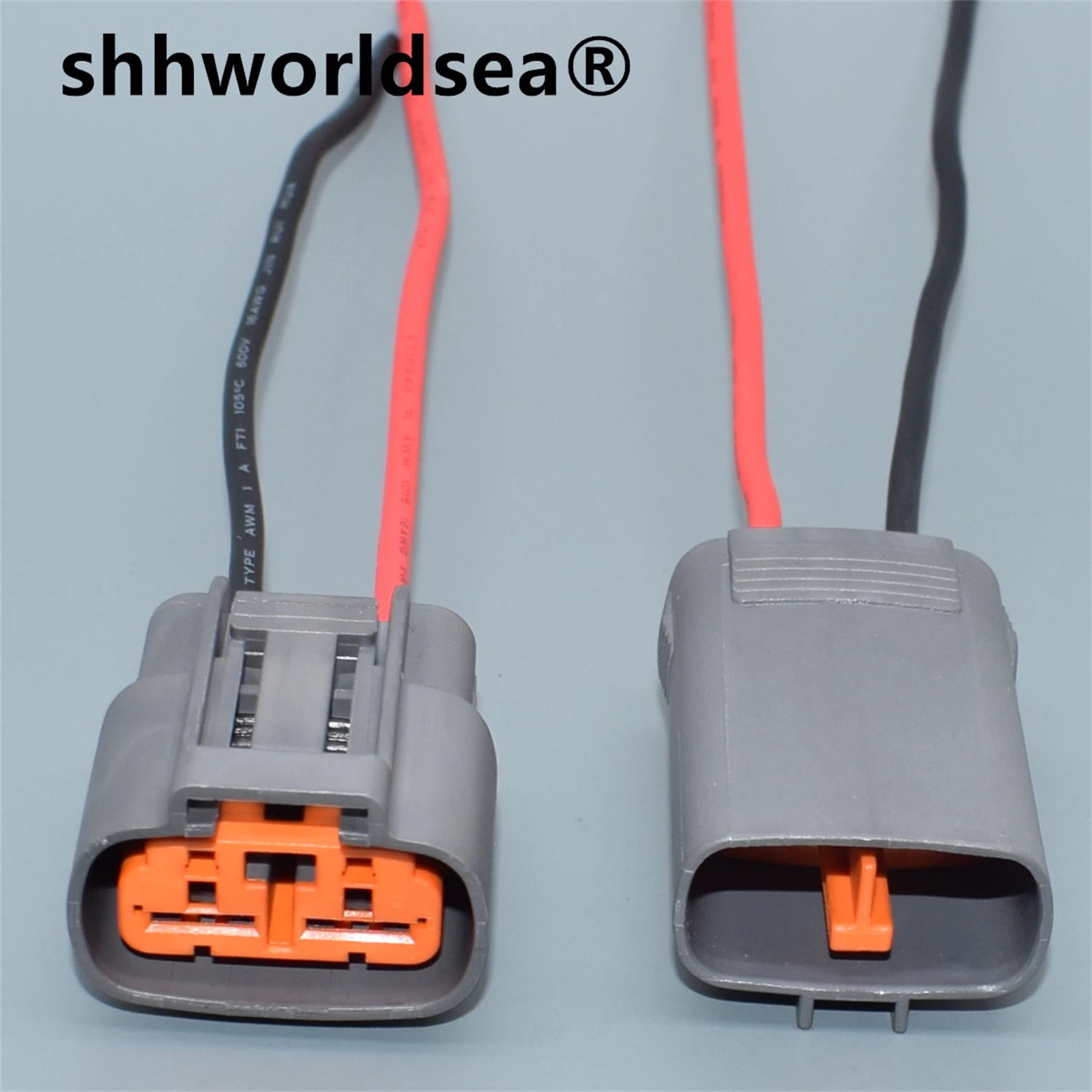 shhworldsea 2 Pin 6195-0057 Car Large Current Connector 7.8 Series Auto Waterproof Wire Harness Socket 6195-0060