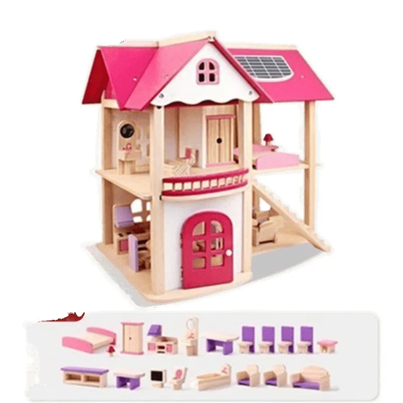 

Children's Play House Kitchen Toy House Wooden Cooking Toys