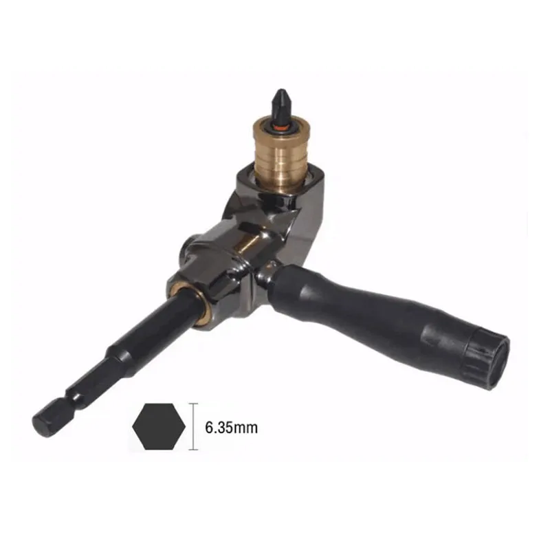 Hexagonal Screwdriver Drill Bit Expander - Electric Drill 90 Degree Angle Adapter, Quick Release