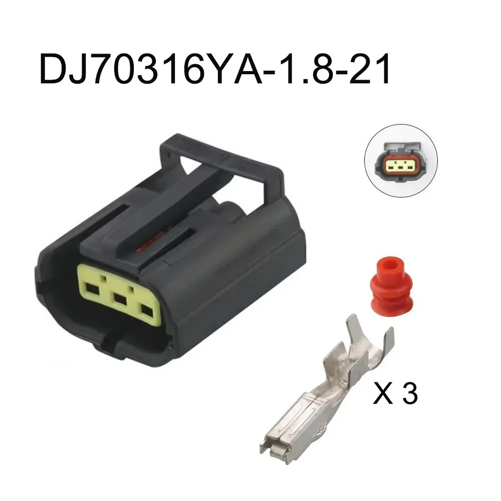 1 Set 3 Pin 344273-3 344273-1 344273 Wire Connector Waterproof Electrical Connector Socket AC Assembly For Car
