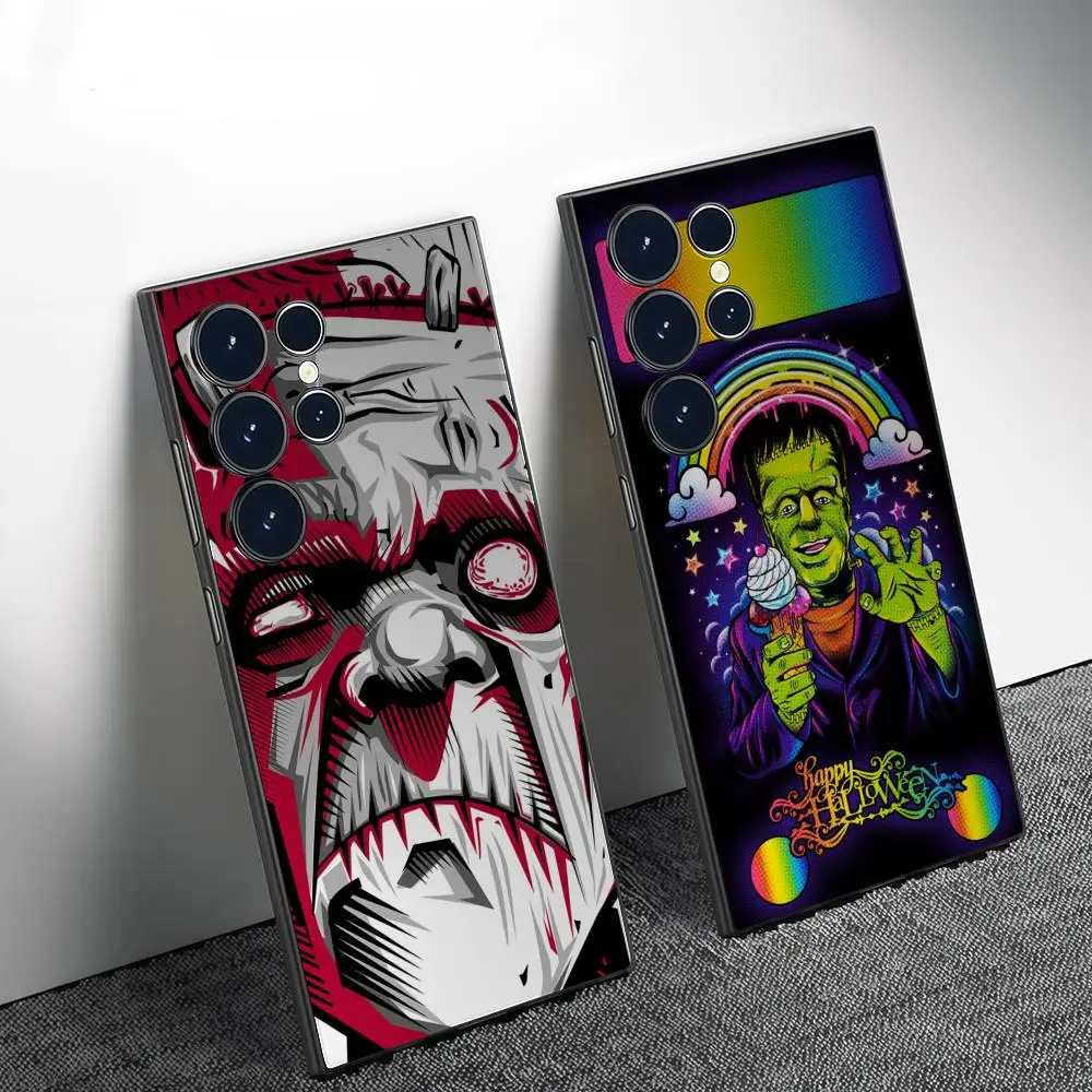 F-Frankenstein Phone Case For Samsung Galaxy S26 S25 S24 S22 S23 Ultra S21 S20 Plus Frosted Full Soft Case