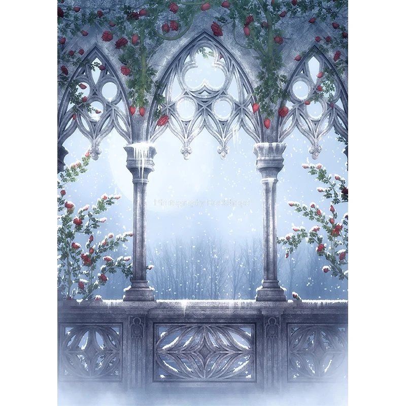 비닐 사용자 정의 꿈 숲 성 동화 어린이 사진 배경 소품 사진 배경 2158 TTW-04