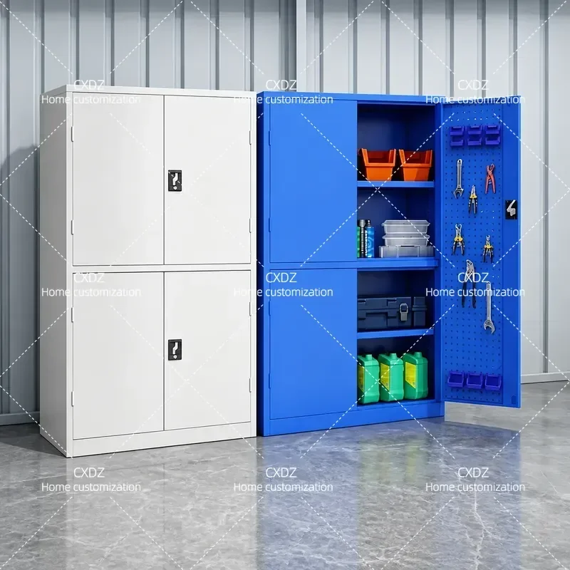 Heavy Duty Mobile Tool Cabinet Iron Storage Locker for Factory Workshop Garage Thickened Multifunctional Hardware Organizer
