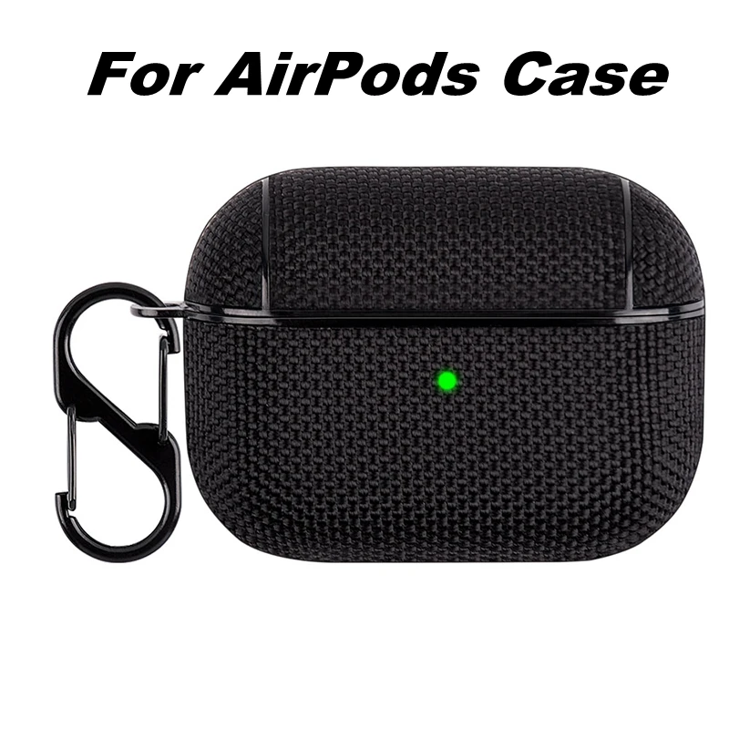 Caso do fone de ouvido para airpods pro 2 3 1 caso para airpod pro 2 3 usb c funda duro pc capa de náilon para air pods pro airpods3 caso gancho