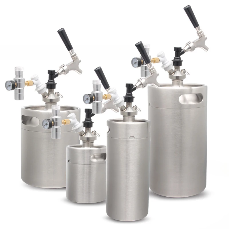 2 liter beer keg Home brewing can Beater Stainless steel wine set