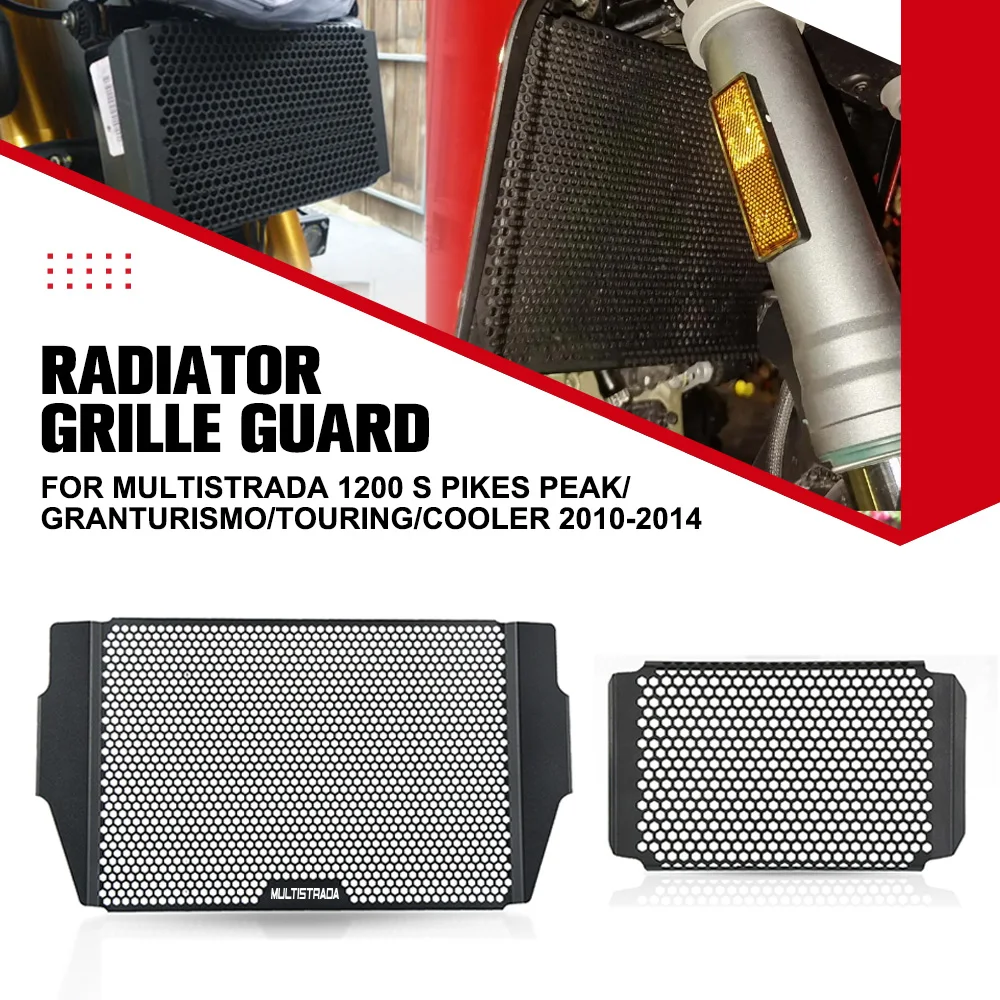

Motorcycle For Ducati Multistrada 1200 S Pikes Peak/Granturismo/Touring/Cooler 2010-2014 Radiator Grille Guard Cover Protection