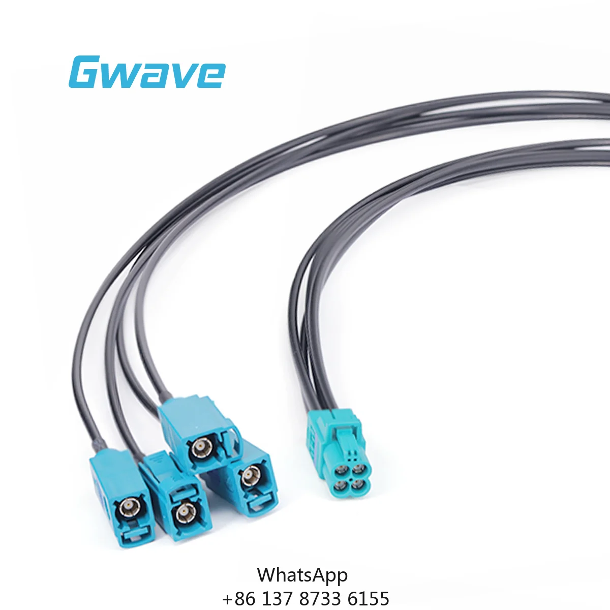 MINI-FAKRA Female FAKRA Female Cable RG174LL DC-6GHz 50 Ohm Copper-clad Steel Conductor RoHS Compliant 100mm Length