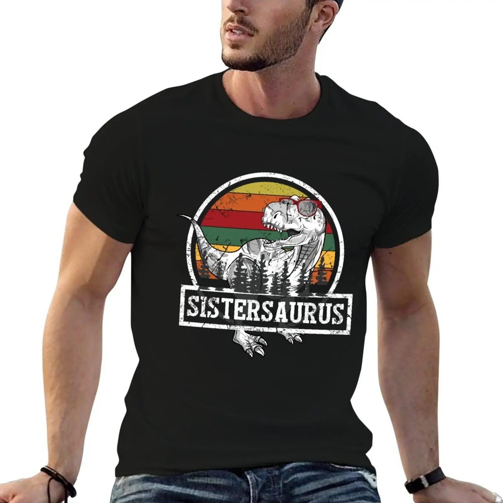 Sister Saurus Rex T-Shirt mens graphic t shirts t shirt man luxury t shirts for man graphic tees T-shirt