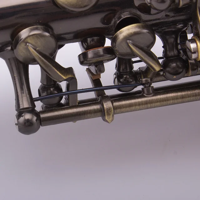 Famosa marca Taishan Saxofone Bronze antigo Curvo Soprano BB Tom para desempenho