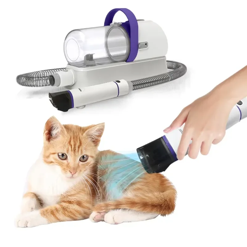 High-suction 7-in-1 Pet Grooming Vacuum Cleaner Set: High-efficiency pet cleaning kit for cleaning dog hair